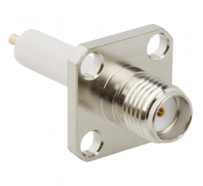 Amphenol RF, Jack Flange Mount SMA Connector, 50Ω, Solder Termination, Straight Body
