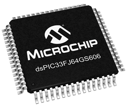 DSPIC33FJ64GS606-50I/PT Microchip, 16bit Digital Signal Processor 50MHz 64 kB Flash 64-Pin TQFP