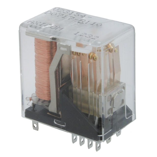 TE Connectivity Chassis Signal Relay, 24 V dc Coil, 2 A, DPDT