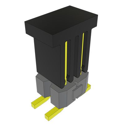 Samtec TSM Series Vertical Surface PCB Header, 4 Contact(s), 2.54 mm Pitch, 2 Row, Unshrouded