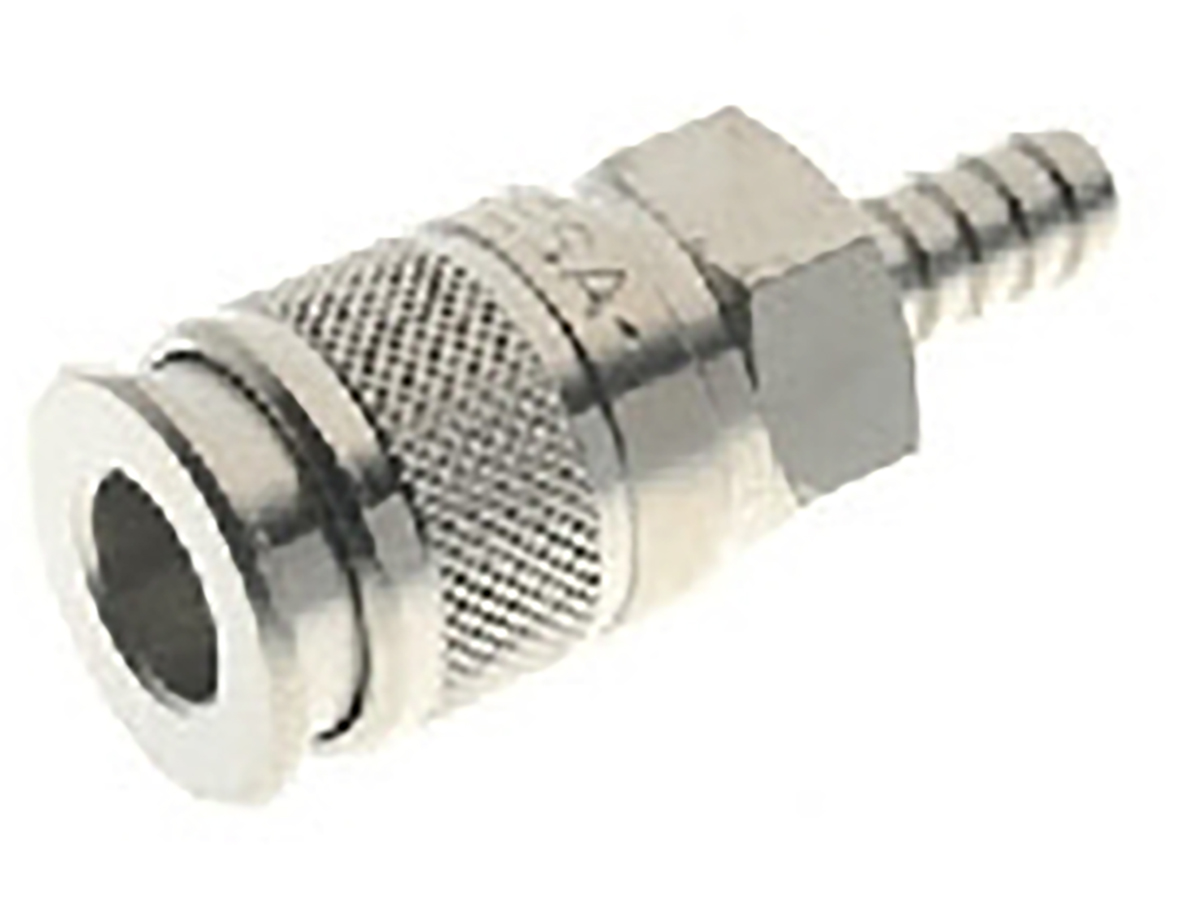 RS PRO Nickel Plated Brass Male Quick Air Coupling, 10mm Hose Barb