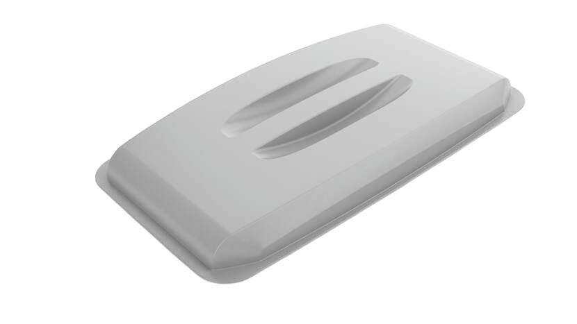 Durable Grey Plastic Waste Bin Lid for DURABIN, 58mm