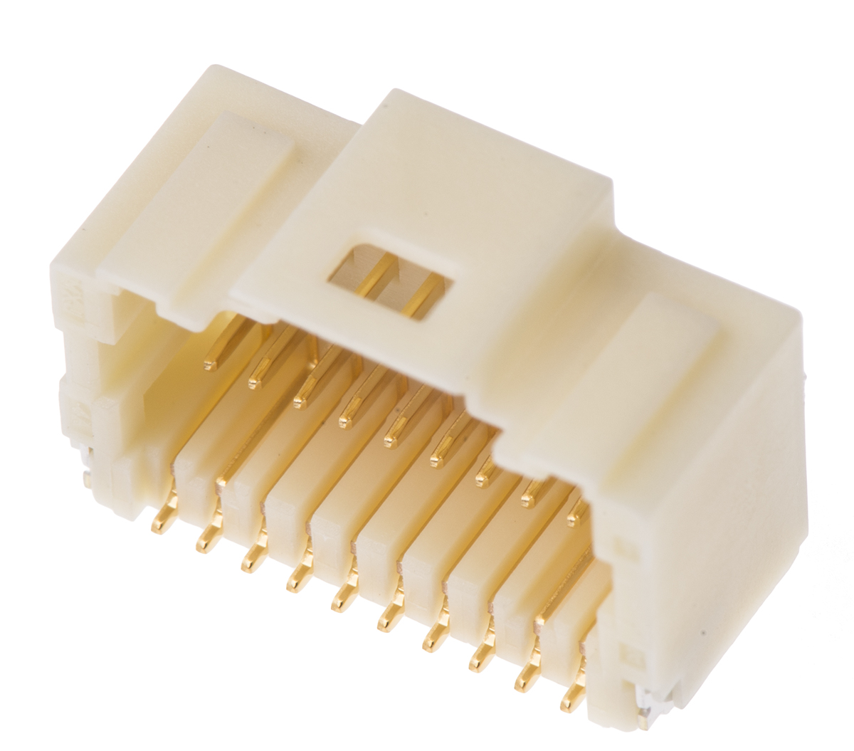 Molex Pico-Clasp Series Right Angle Surface PCB Header, 20 Contact(s), 1 mm Pitch, 2 Row, Shrouded