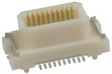 Hirose DF17 Series Straight Surface PCB Header, 30 Contact(s), 0.5 mm Pitch, 2 Row, Shrouded