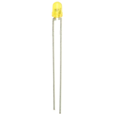 Vishay2.9 V Yellow LED 3mm Through Hole, TLLY4400