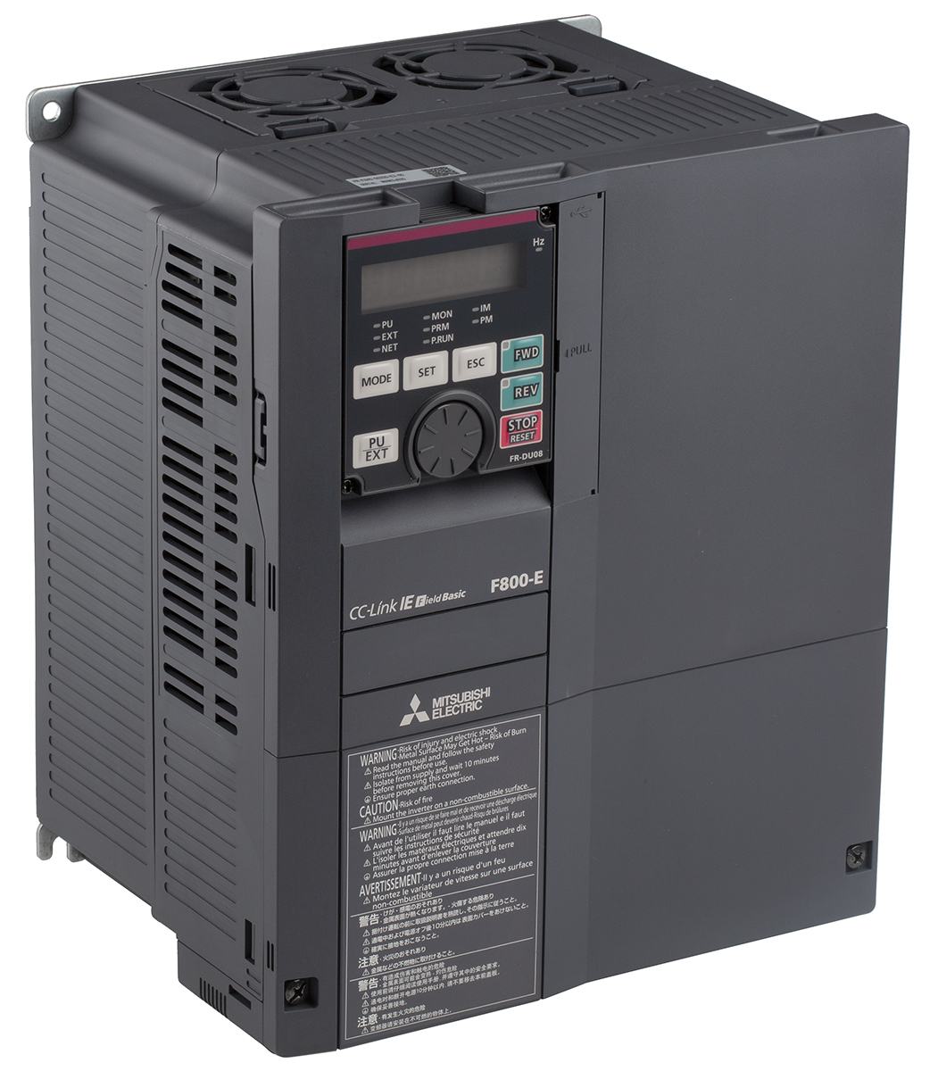 Mitsubishi Electric Inverter Drive, 11 kW, 3 Phase, FR-F800 Series 500 V 25 A