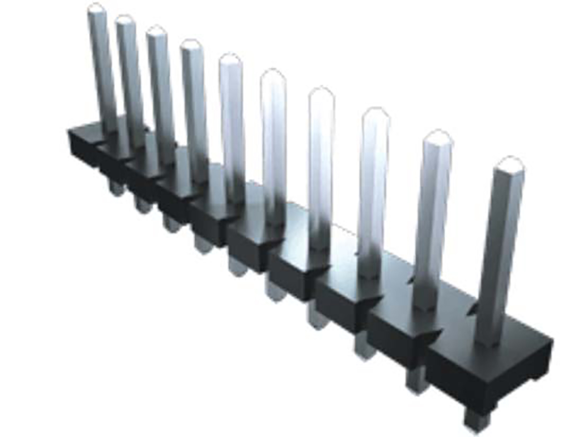 Samtec HPM Series Straight Surface Pin Header, 5 Contact(s), 5.08 mm Pitch, 1 Row, Unshrouded