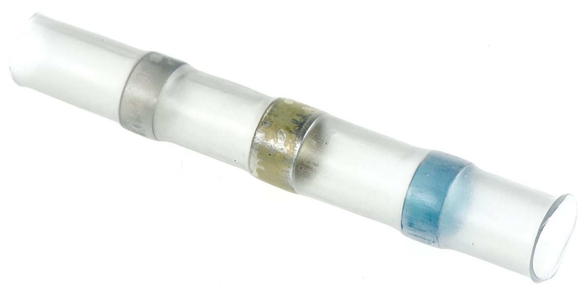 TE Connectivity Transparent Polyolefin Solder Sleeve 42mm Length 1.8 → 4.5mm Cable Diameter
