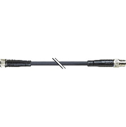 B&R Male 4 way M8 to Female 4 way M8 Industrial Automation Cable Assembly