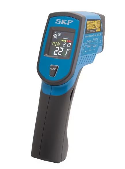 SKF TKTL 11 Infrared Thermometer, -60°C Min, +625°C Max, 2 °C Accuracy, °C and °F Measurements