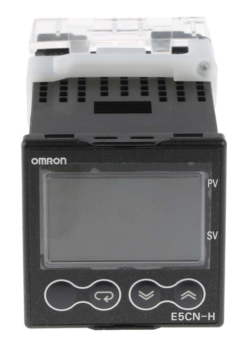 Omron E5CN Panel Mount PID Temperature Controller, 48 x 48mm, 2 Output SSR, Solid State Relay, Logic, 100 → 240 V ac