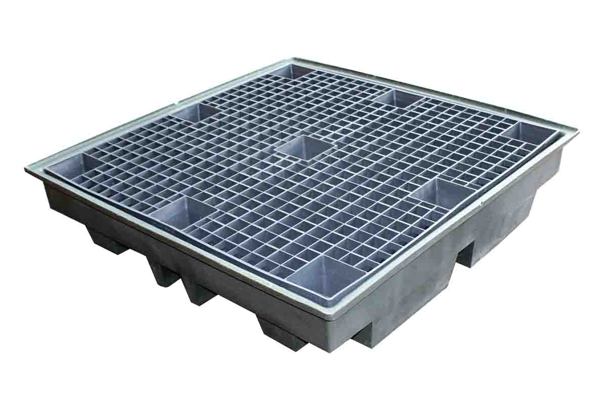 RS PRO Polyethylene Drum Pallet for Oil