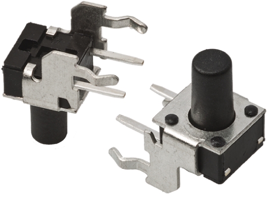 TE Connectivity Black Button Tactile Switch, SPST 50 mA @ 24 V dc 5.74mm
