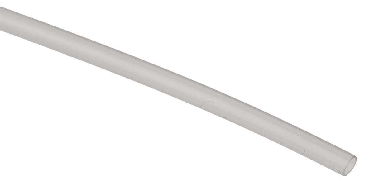 TE Connectivity Heat Shrink Tubing, Clear 1.2mm Sleeve Dia. x 1.2m Length 2:1 Ratio, RT-375 Series