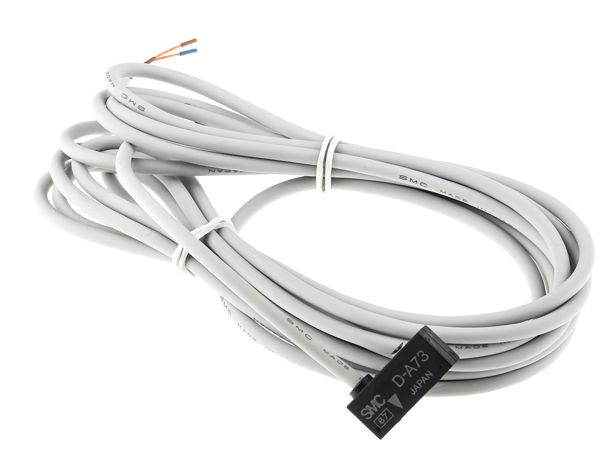 SMC D-A7 Series Reed Switch, 3m Fly Lead, Rail Mounted