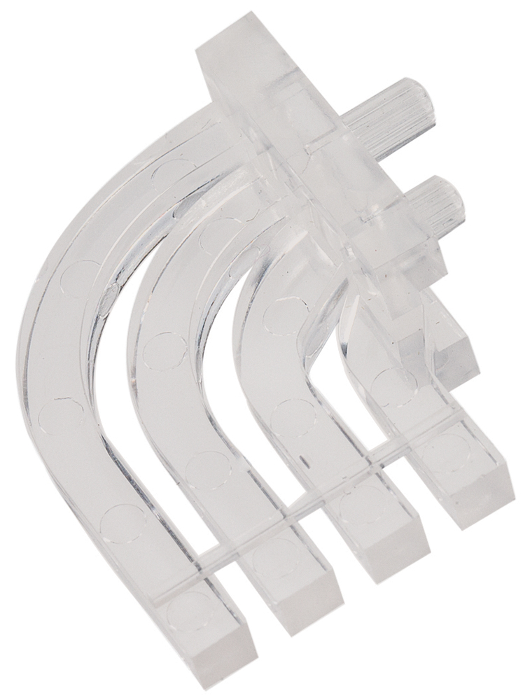 515-1023F Dialight, PCB Mounted 4-Way Right Angle LED Light Pipe, Quad-Level-Row Clear Square Lens