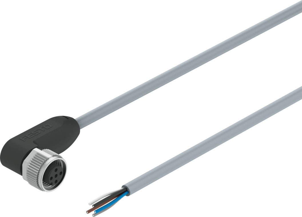 Festo Male 5 way Socket to 5 way Cable Actuator/Sensor Cable, 5 m