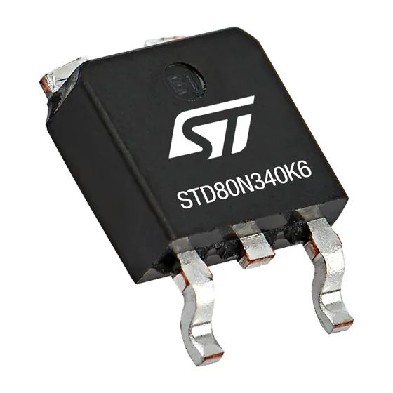 STMicroelectronics Type N-Channel MOSFET, 12 A, 800 V Enhancement, 3-Pin TO-252 STD80N340K6