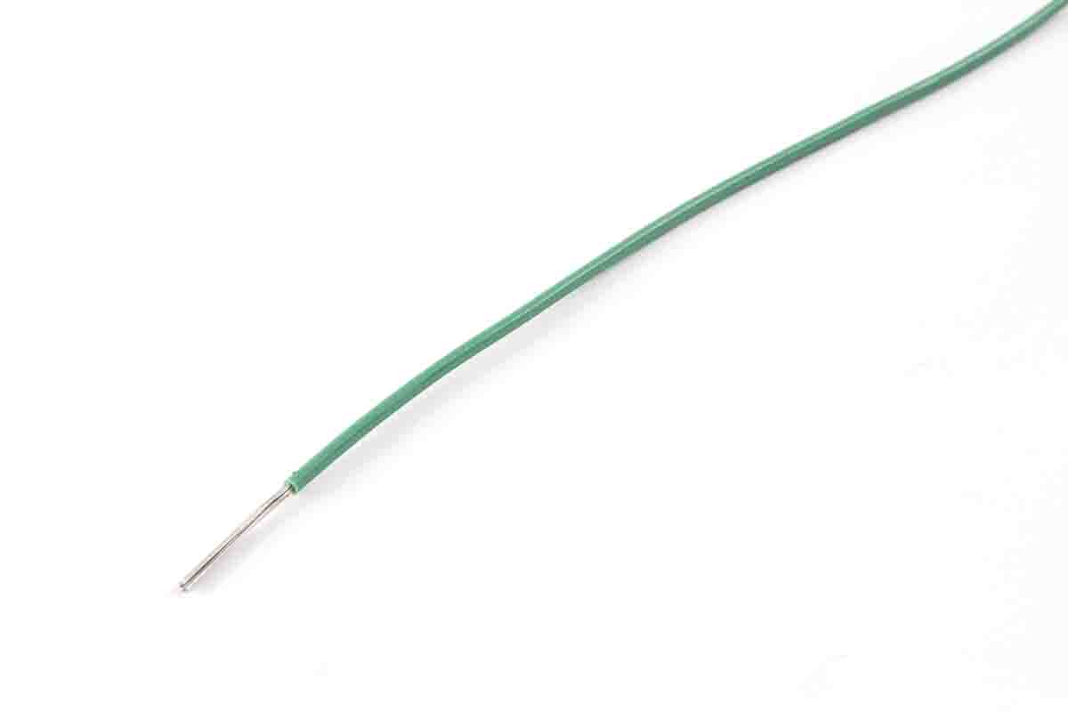 AXINDUS KY Series Green 0.6 mm² Hook Up Wire, 20 AWG, 19 x 0.2 mm, 200m, PVC Insulation, KY33A03V