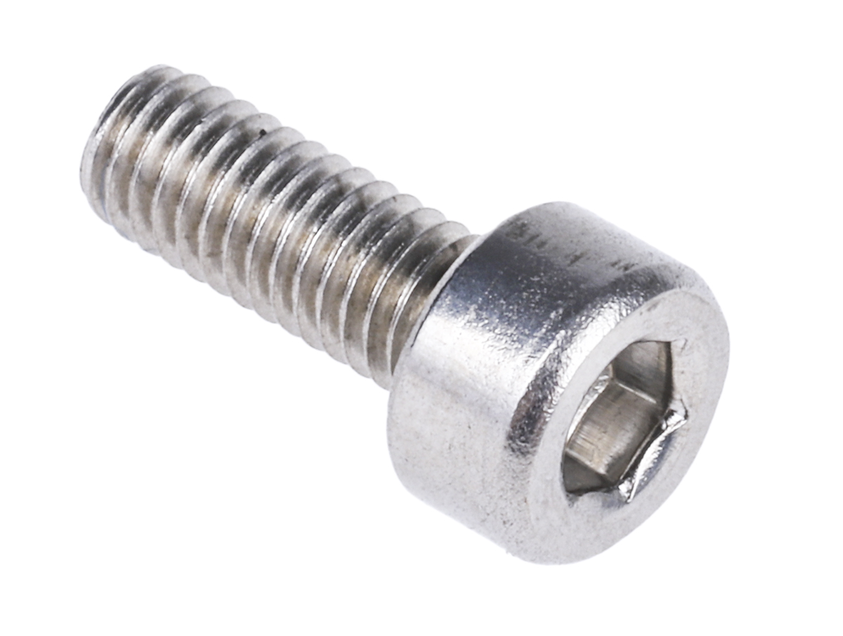 RS PRO Stainless Steel Hex Socket Cap Screw, DIN 912, M3 x 8mm
