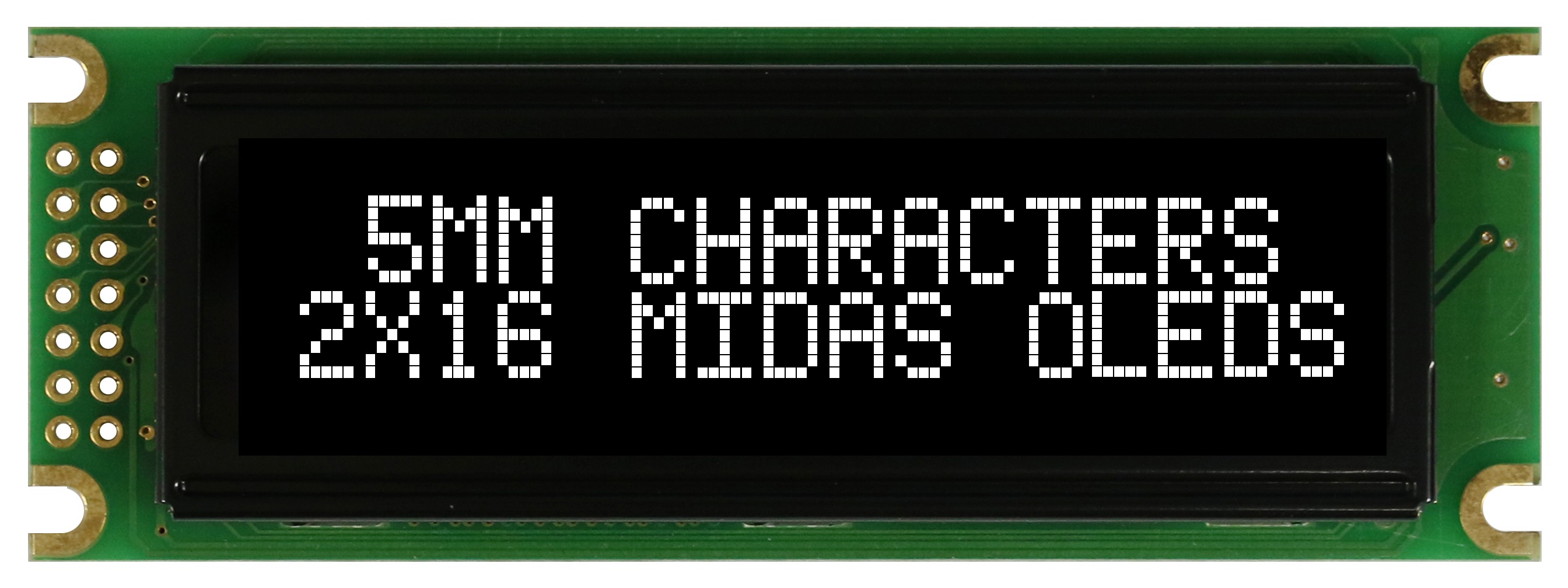 Midas White OLED Display COB Parallel Interface