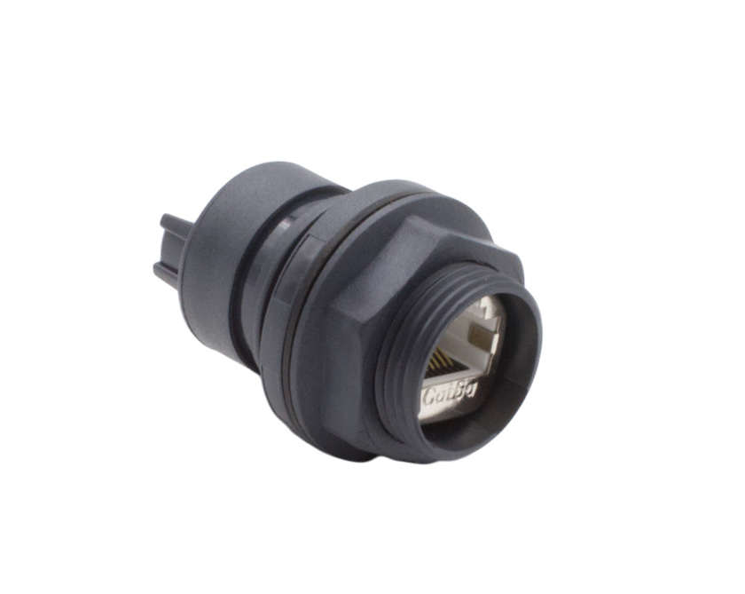 Bulgin 6000 Series Female Ethernet Connector, Panel Mount, Cat6a Straight