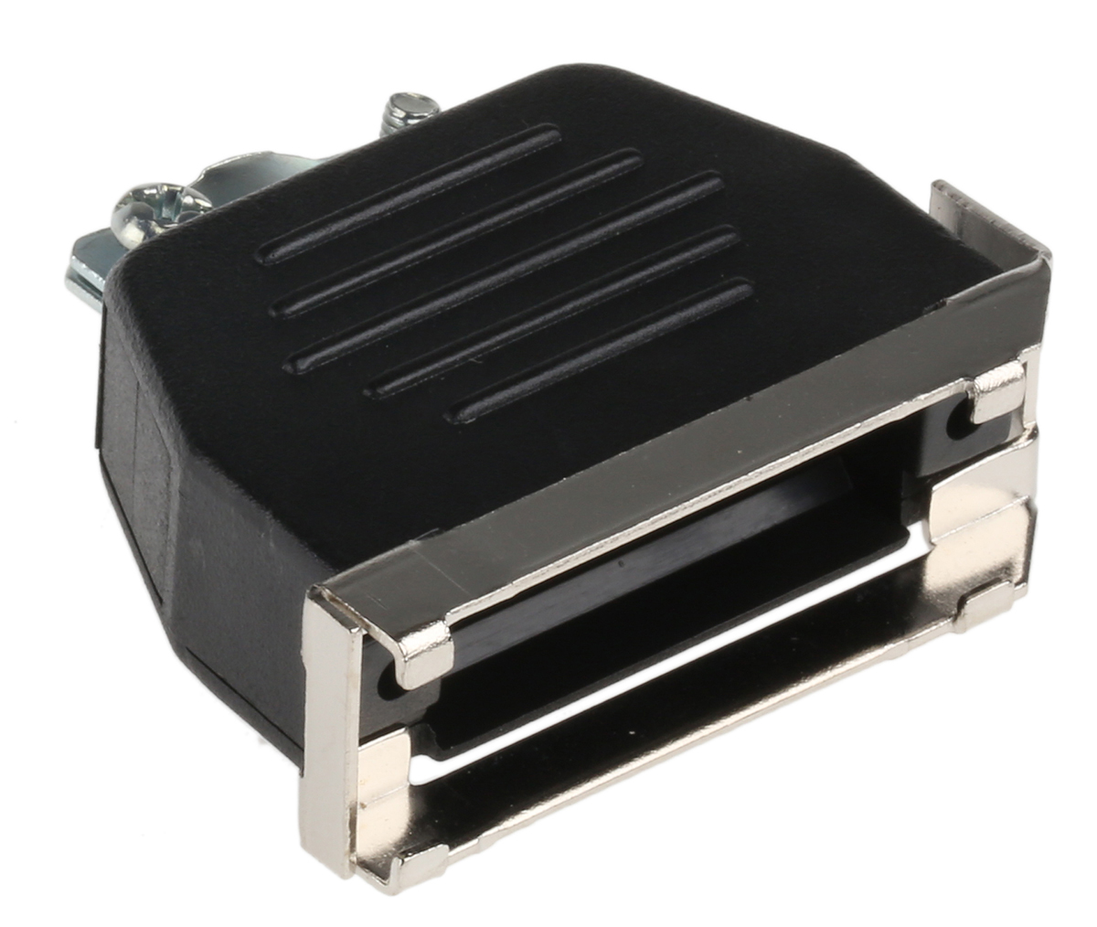 MH Connectors MHED Series Thermoplastic Angled, Straight D Sub Backshell, 15 Way, Strain Relief