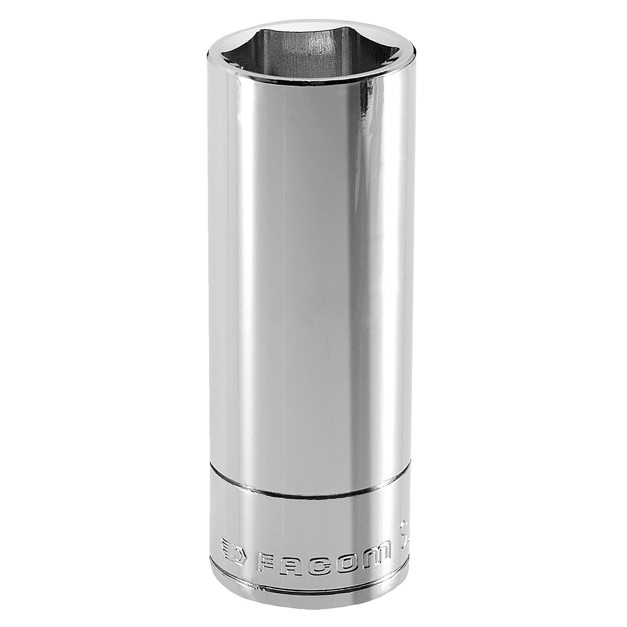 Facom 1/2 in Drive 21mm Long Socket, 6 point, 77 mm Overall Length