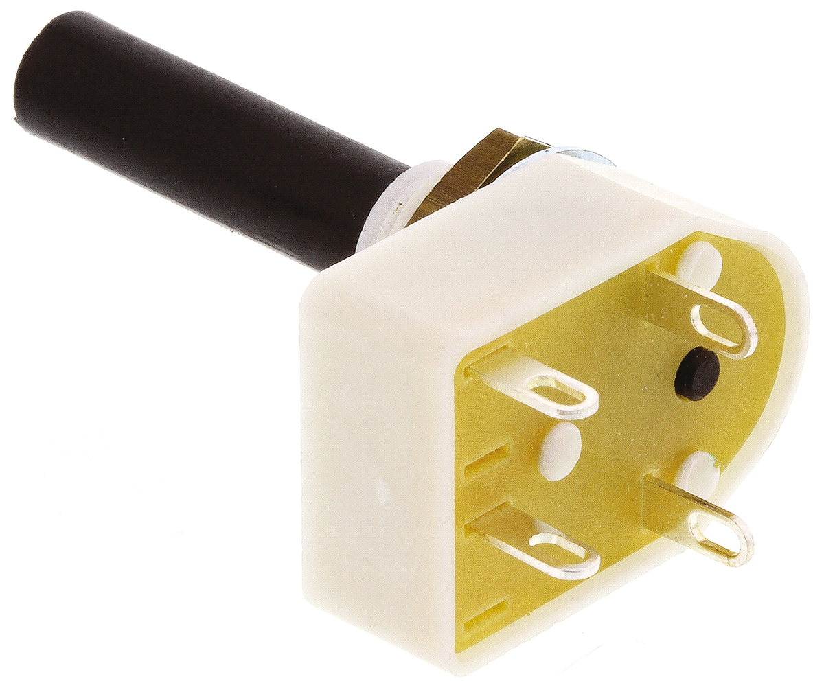 Lorlin, 2 Position DPST Rotary Switch, 4 A @ 250 V ac, Solder