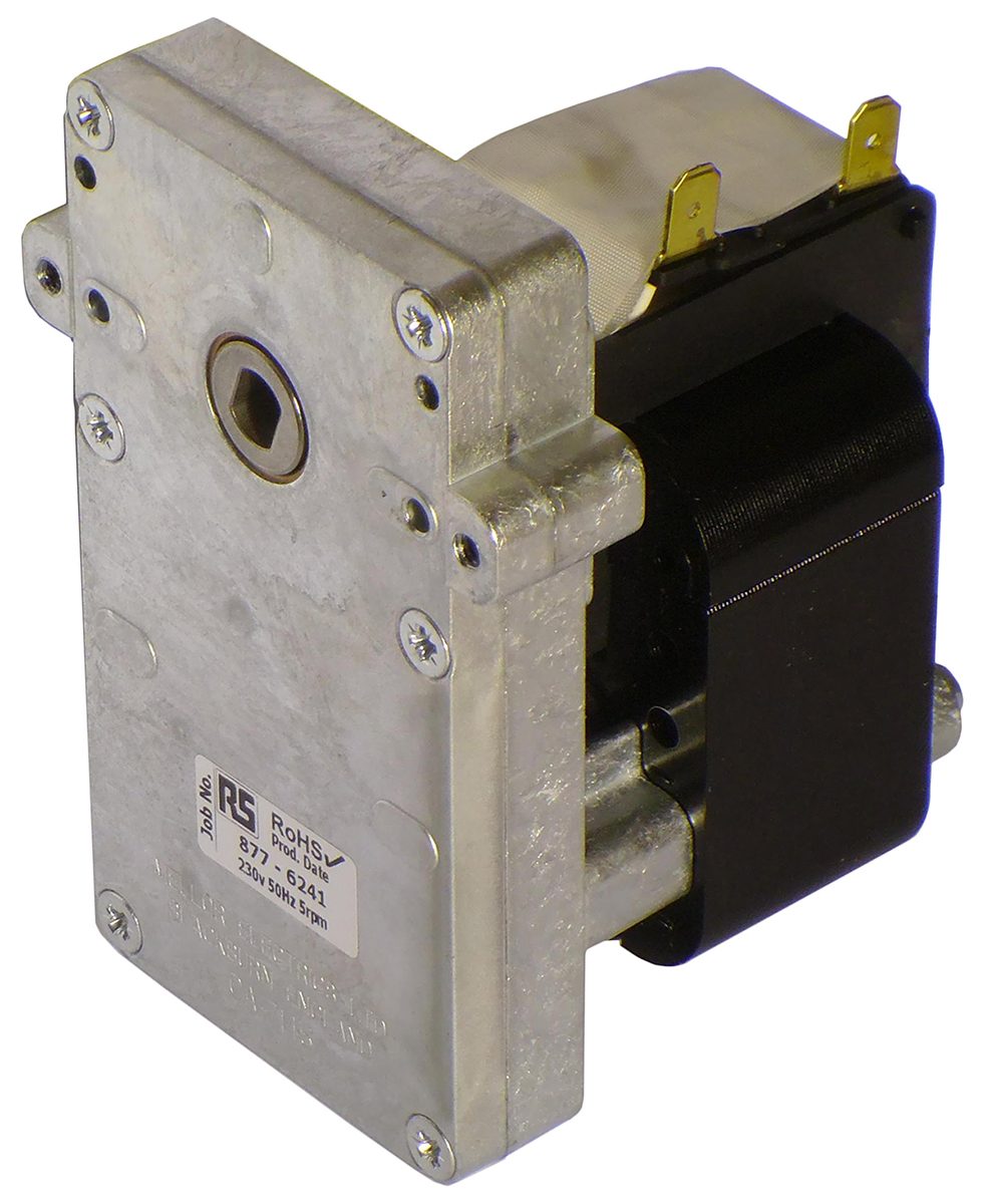 Mellor Electric KB Clockwise Geared AC Geared Motor, 26 W, 1 Phase, 230 V