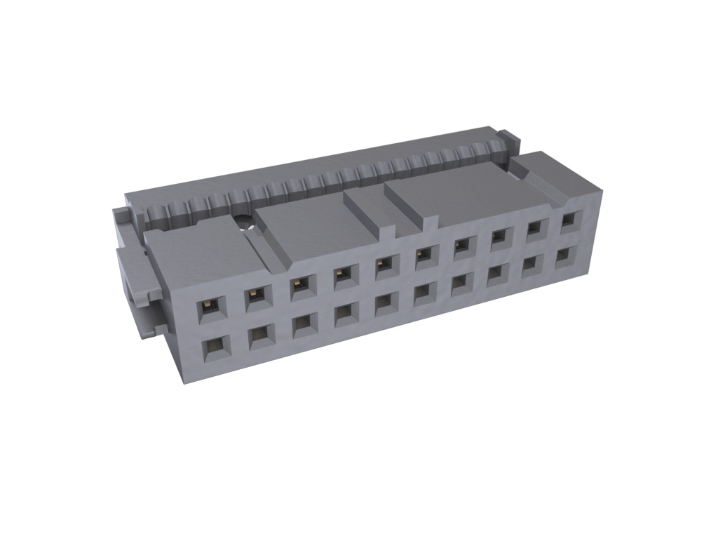 Amphenol Communications Solutions 20-Way IDC Connector Socket for Cable Mount, 2-Row