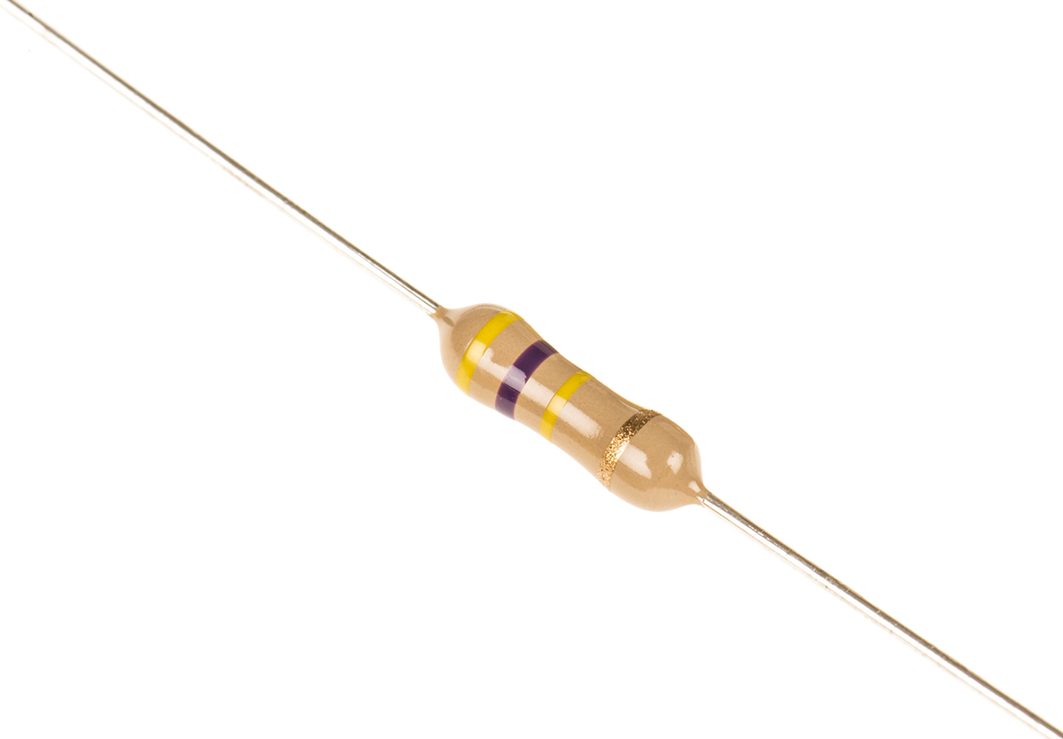 TE Connectivity 470kΩ Carbon Film Resistor 0.5W ±5% CFR50J470K