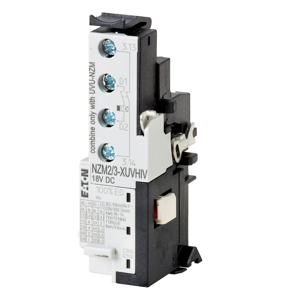 Eaton Eaton Moeller NZM Undervoltage Release for use with N(S)2(-4), N(S)3(-4), NZM2(-4), NZM3(-4)