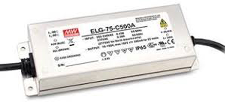 MEAN WELL LED Driver, 107V Output, 75W Output, 700mA Output, Constant Current Dimmable