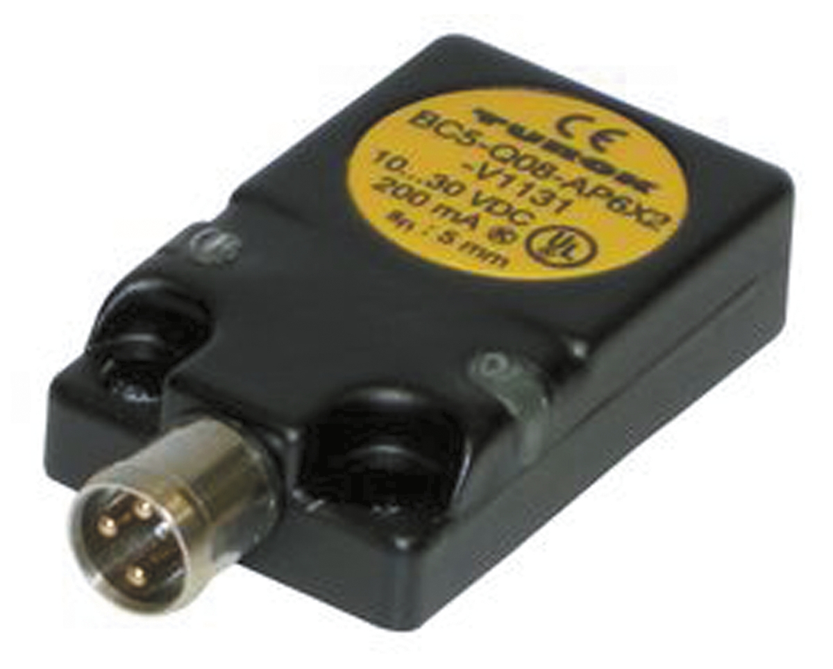 Turck Capacitive Block Proximity Sensor, 5 mm Detection, PNP NO, 10 → 30 V dc