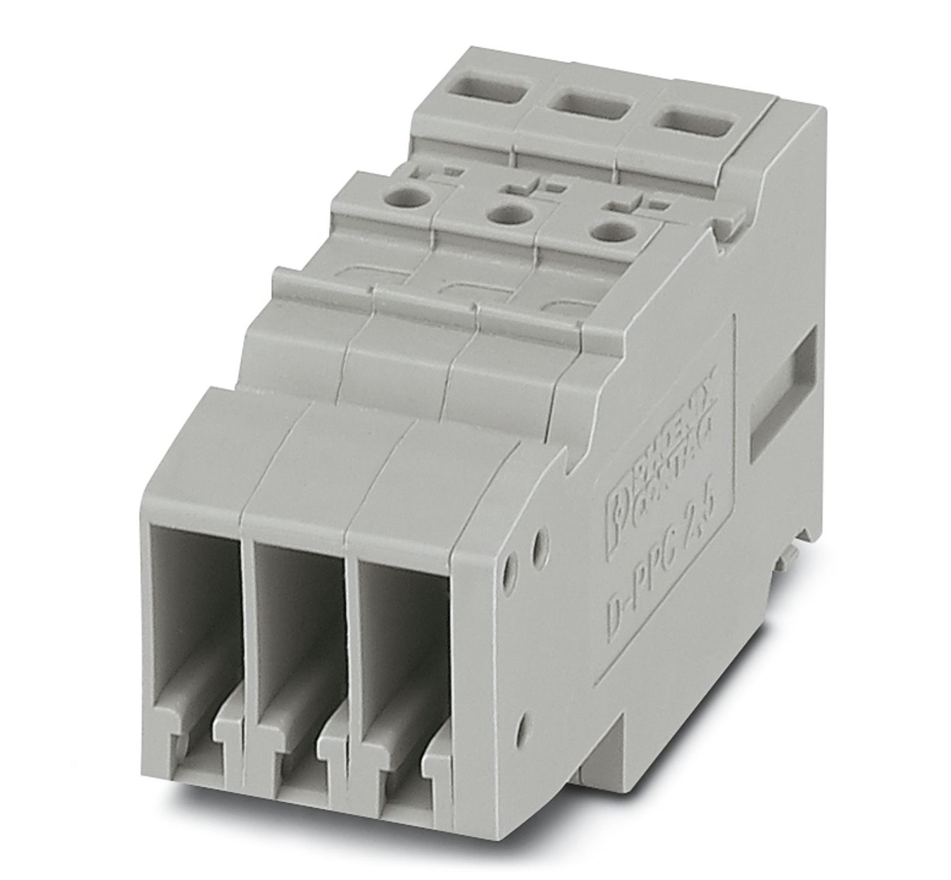 Phoenix Contact COMBI Series PPC 2,5/3 Non-Fused Terminal Block, 24A, 26 → 12 AWG, 26 → 14 (Flexible) AWG