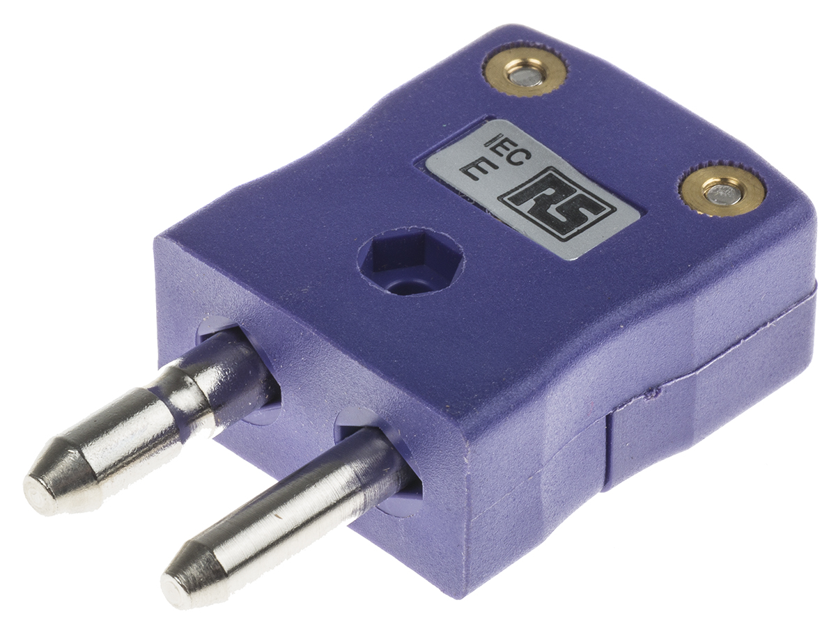 RS PRO Standard Thermocouple Connector for Use with Type E Thermocouple, 6mm Probe, IEC, RoHS Compliant Standard