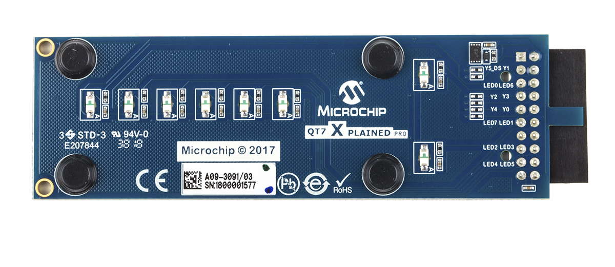Microchip QT7 Xplained Pro Extension Kit Add On Board for Xplained Pro MCU Board