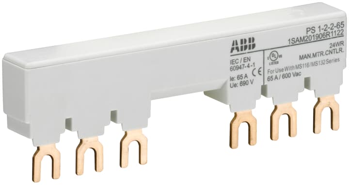 ABB Busbar PS1-2-2-65 Series Mounting Kit for Use with MS132, MS116