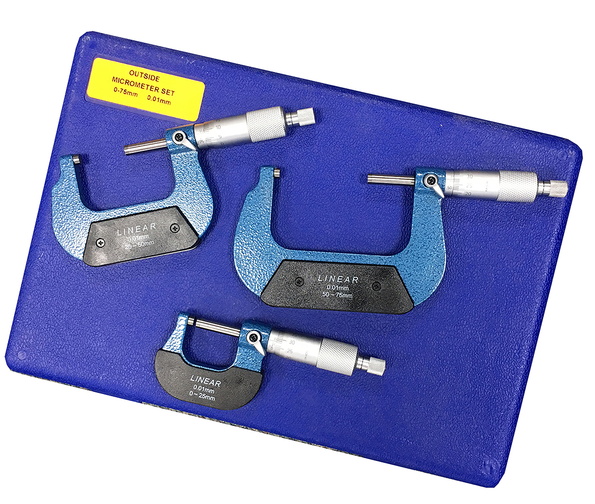 RS PRO External Micrometer, Range 0 mm →75 mm, With UKAS Calibration