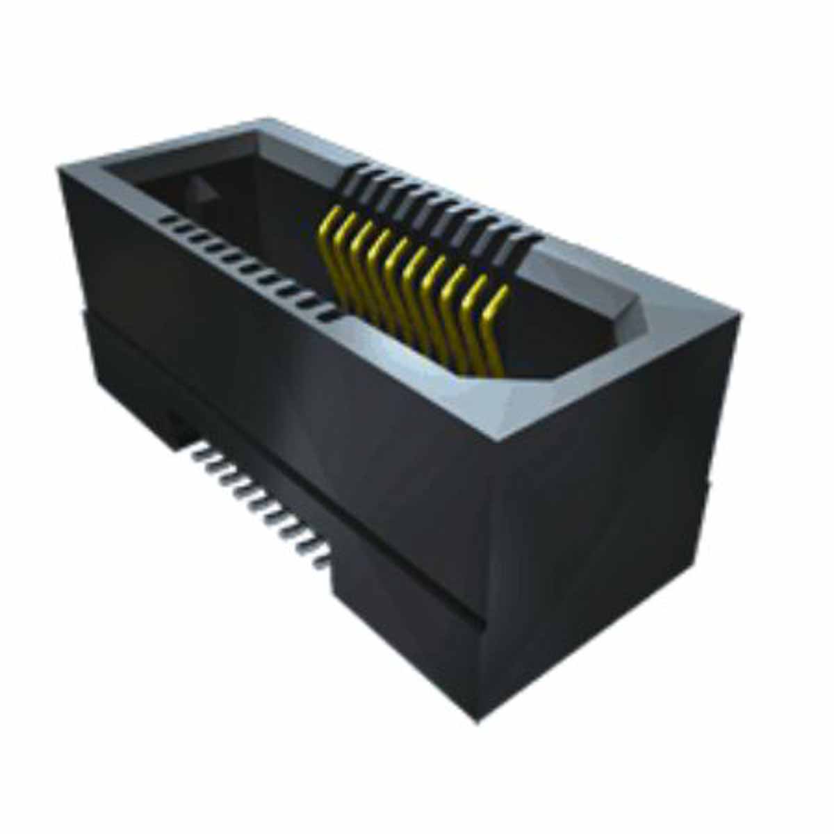 Samtec ERF5 Series Vertical Surface Mount PCB Socket, 40-Contact, 2-Row, 0.5mm Pitch, Solder Termination