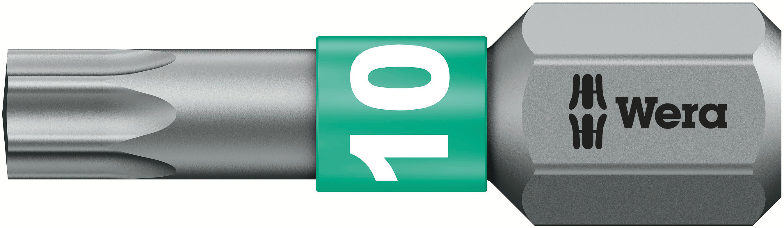 Wera Torx Screwdriver Bit, TX 10 Tip, 25 mm, 25 mm Overall