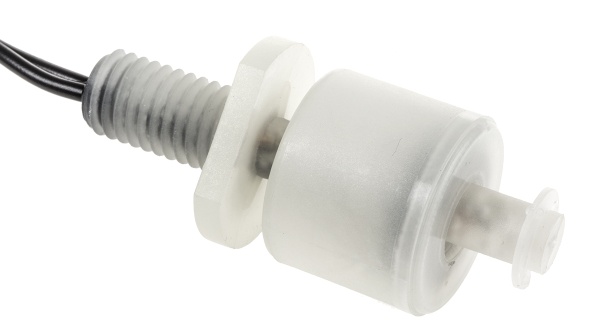 Sensata Cynergy3 RSF50 Series Vertical Polypropylene Float Switch, Float, 1m Cable, NO/NC, 240V ac Max, 120V dc Max