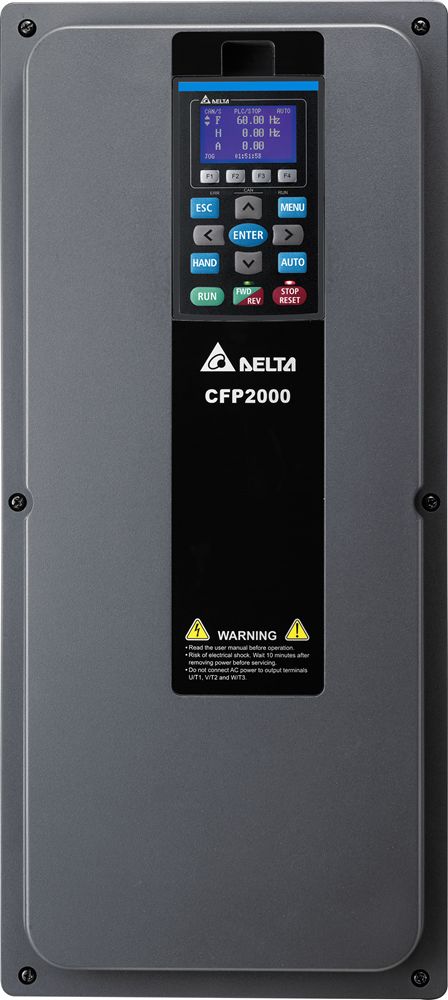 Delta Electronics Variable Speed Drive, 15 kW, 3 Phase, 460 V, 38/32 A, CFP2000 Series