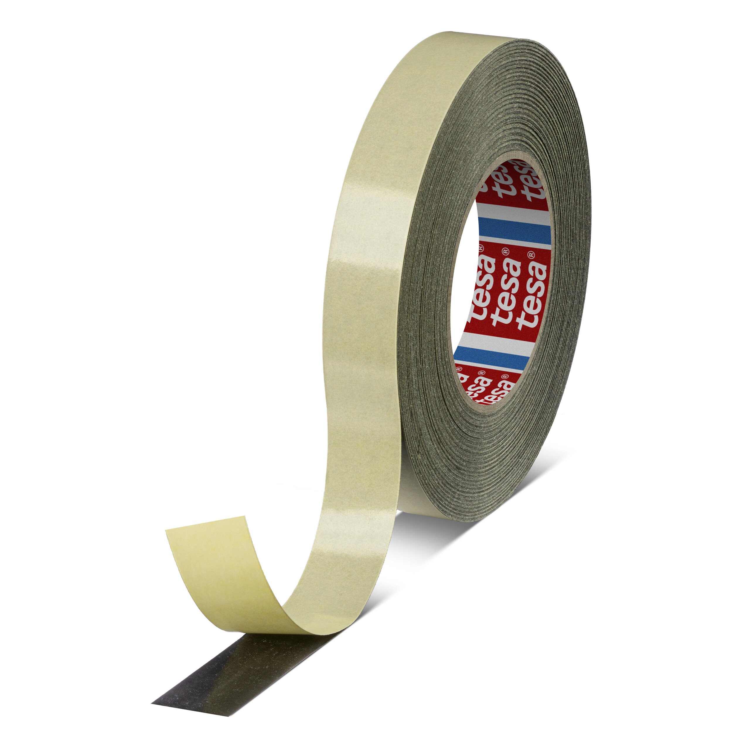 Tesa 05938-00003-00 Black Double Sided Cloth Tape, 0.190mm Thick, 8 N/cm, Cloth Backing, 25mm x 50m