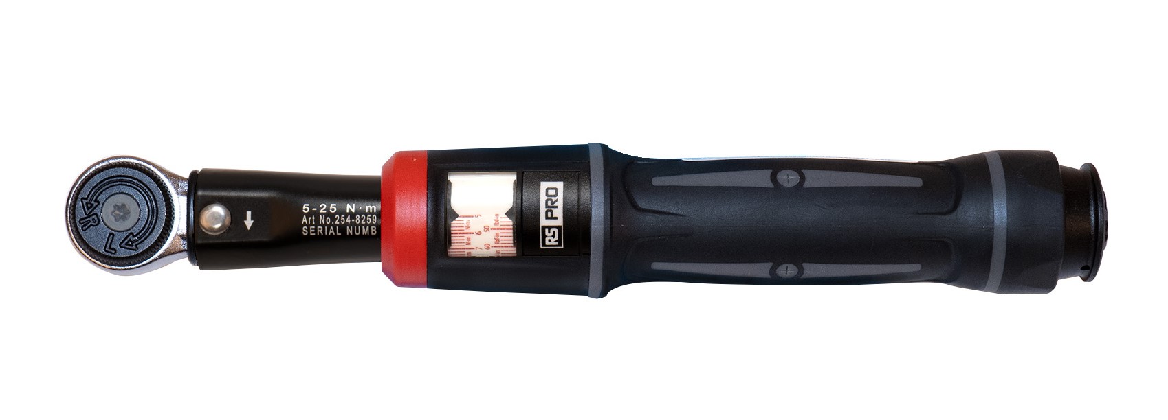 RS PRO Click Torque Wrench, 5 → 25Nm, 1/4 in Drive, Square Drive