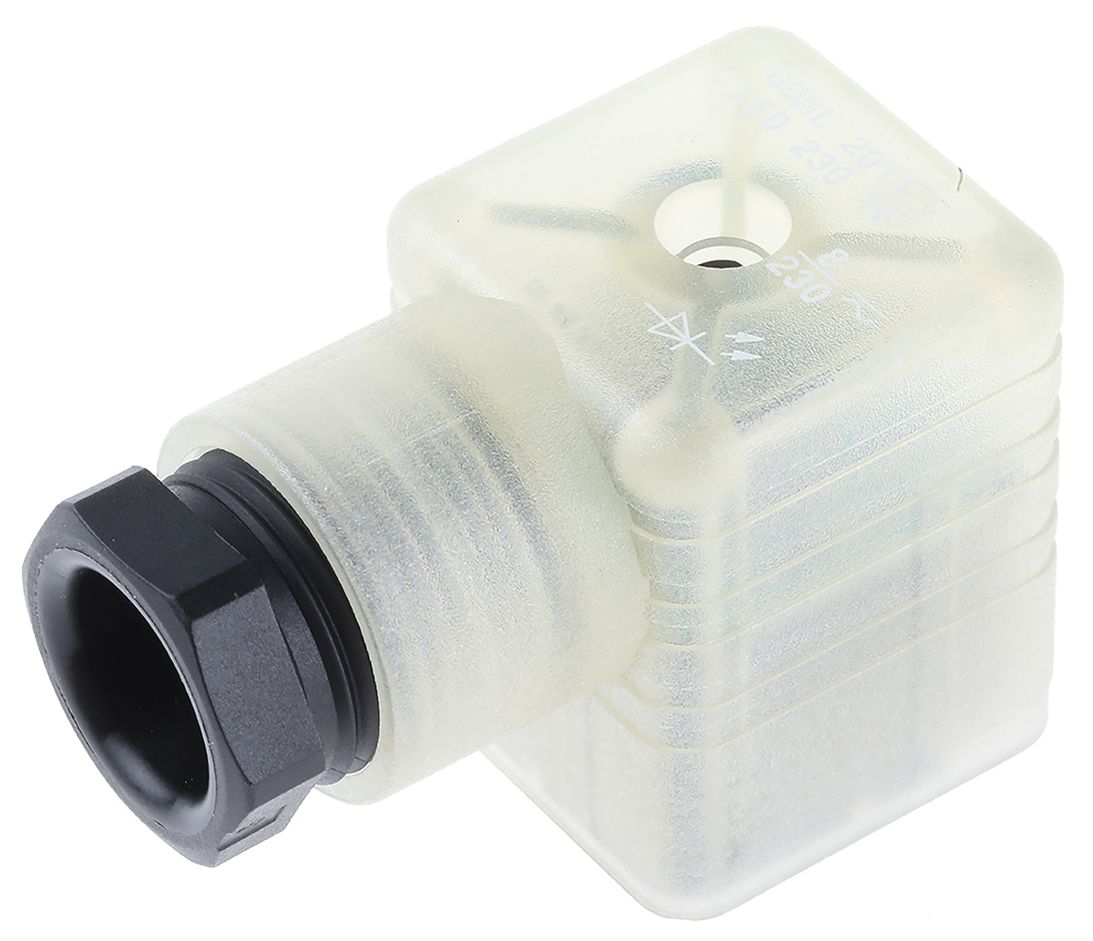 Hirschmann GDML 3P+E DIN 43650 A, Female Solenoid Valve Connector with Indicator Light, 250 V ac/dc Voltage
