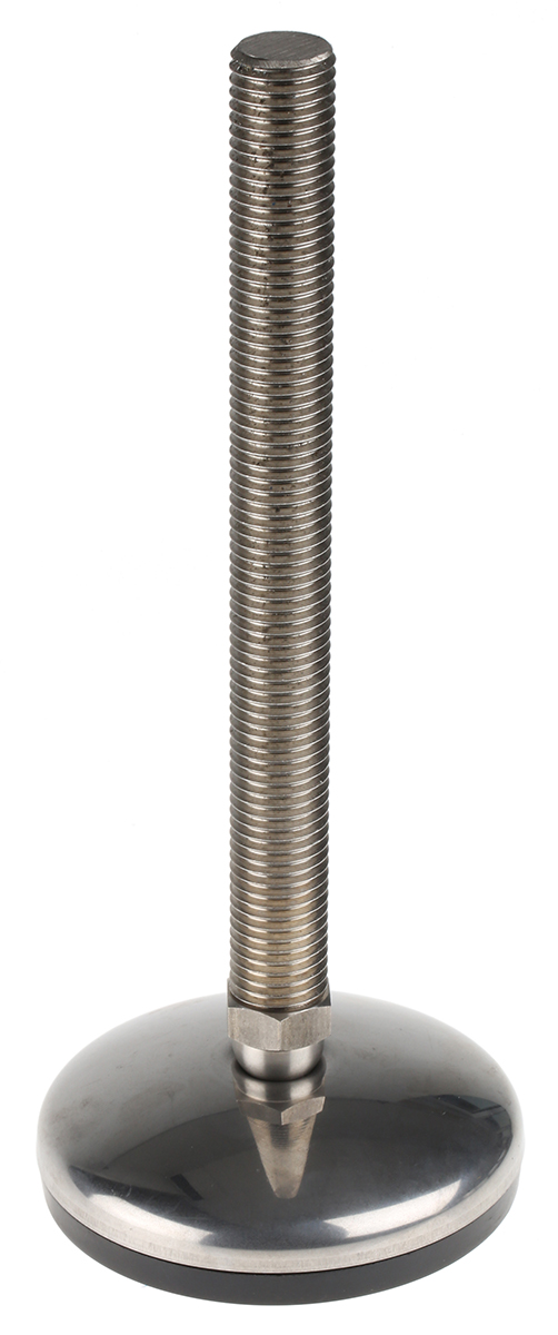 Nu-Tech Engineering M20 Stainless Steel Adjustable Foot, 1000kg Static Load Capacity 3.5° Tilt Angle
