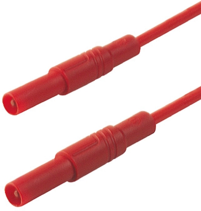 Hirschmann Test & Measurement, 32A, 1000V ac/dc, Red, 500mm Lead Length