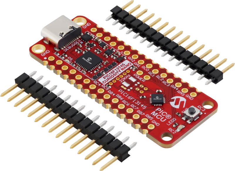 Microchip PIC16F13145 CURIOSITY NANO PCB Assembly Evaluation Board EV06M52A